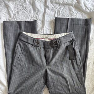 Banana Republic Gray Pinstripe Women's Trousers